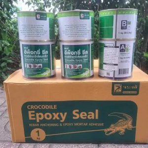 Keo Cấy Thép 1kg - Crocodile Epoxy Seal (12 hộp/thùng)